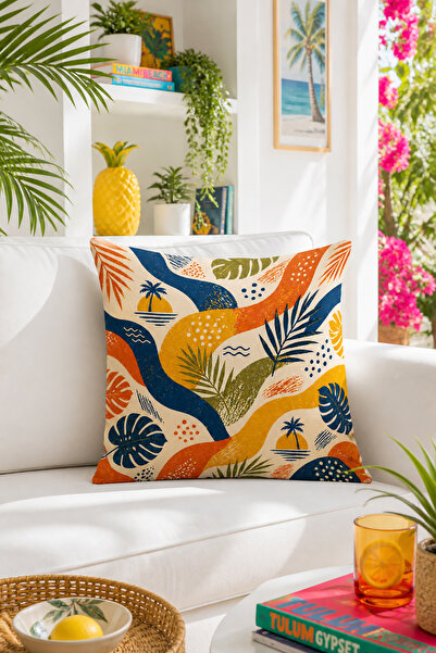 Bertille Home Pop Art Serisi Çift Tarafı Dijital Baskılı Kırlent Kılıfı