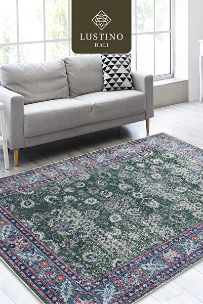 Lustino Halı Yıkanabilir Halı Kaymaz Taban Leke Tutmaz Salon Halısı Mutfak Ha...