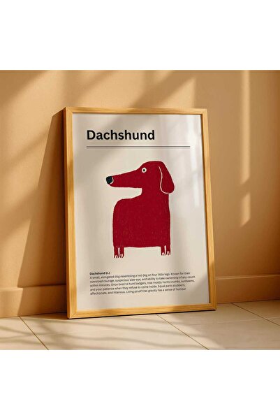 NinaStore Dachshund Tanımı Baskısı – Sosis Köpek Tanımı Duvar Sanatı – Köpek ...