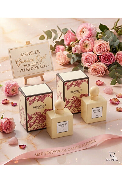 KAJAL Anneler Günü Özel Set Bouquet Ahududu Limon Bergamot Çiçeksi Gourmand K...