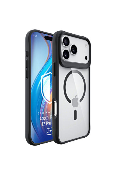3MK Husă Satin Armor MagCase pentru iPhone 17 Pro Max, Transparentă