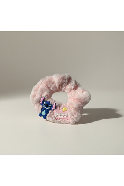 Louva 💙🐰 Stitch & Sevimli Hayvan Figürlü Peluş Lastik Toka (Scrunchie)