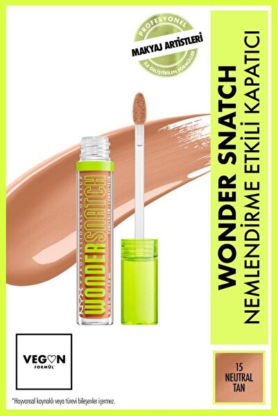 NYX Professional Makeup Wonder Snatch Nemlendirme Etkili Kapatıcı - 15 Neutra...
