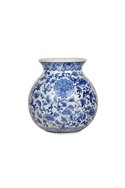 betonıque stone Bleu Blanc Vazo (19 CM)
