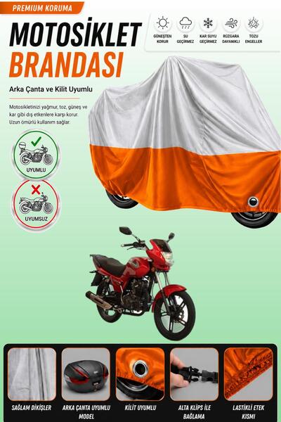 Cemku Double Gray Top - Orange Bottom, Rear Bag Compatible Asian Legent 150 M...