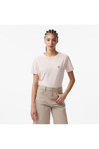 Guess Colette Aktif Oversize Fit Kadın Pembe T-Shirt
