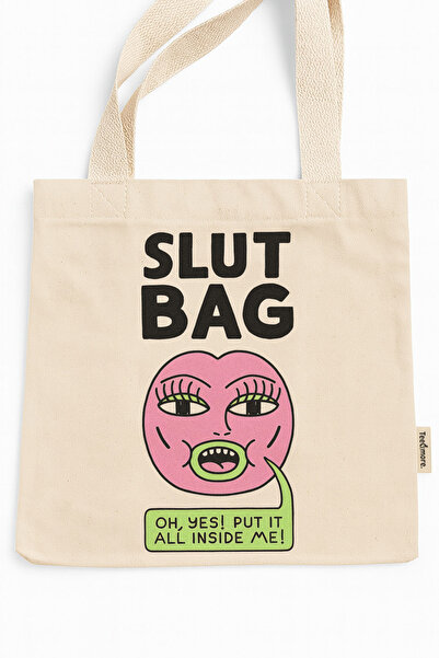 Tee&more.  Bag Printed Canvas Tote Bag with Velcro and Inner Pocket
