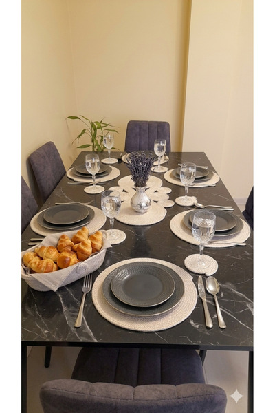 Dugka Atölye American Servie / Supla Tableware / 14 Pieces for 6 People