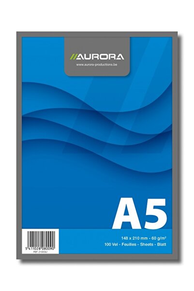 Aurora Blocnotes capsat, A5, 100 file - 60gsm, microperforatii, Office - velin