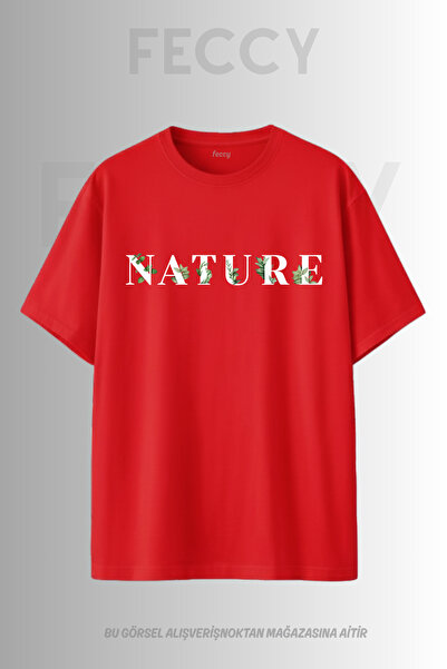 FECCY Premium Nature Printed Hunter Theme Unisex Oversize Γυναικείο T-Shirt Α...