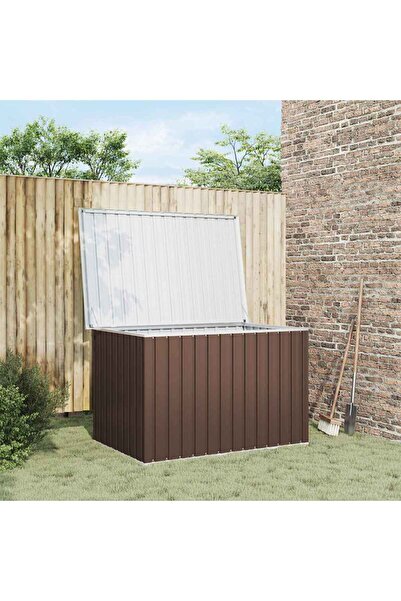 vidaxl Garden storage box, brown, 149 x 99 x 93 cm