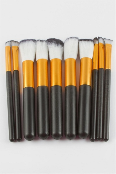 ZERO LAND Nhrhls Yaricci 10 Piece Makeup Brush Set (123432) - Black