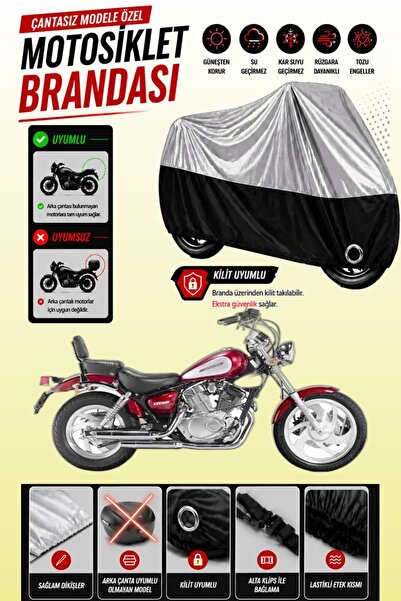 Cemku Twin غطاء محرك متوافق مع Keeway Super Shadow 250 باللون الرمادي من الأع...