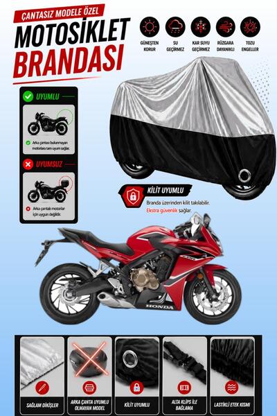 Cemku Twin غطاء محرك متوافق مع هوندا CBR 600 FA باللون الرمادي من الأعلى والأ...