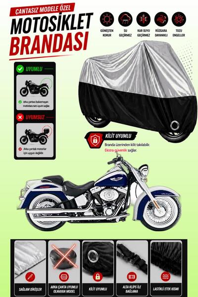 Cemku Twin الغطاء العلوي باللون الرمادي - والسفلي باللون الأسود من نوع Harley...