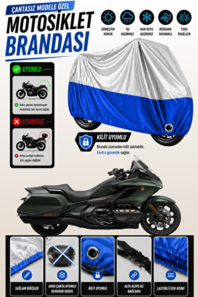 Cemku Twin Top Gray - Bottom Blue Honda Goldwing Gl 1800 Dct Compatible Engin...
