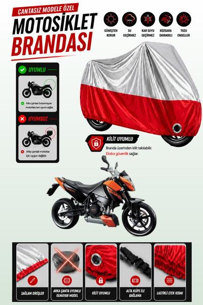 Cemku Twin Top Gray - Bottom Red Ktm 690 Duke Compatible Engine Cover, Rear B...