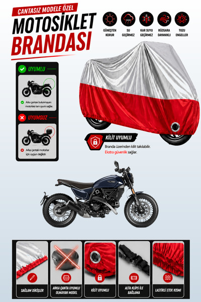 Cemku Twin غطاء محرك متوافق مع Ducati Scrambler NightShift باللون الرمادي من ...