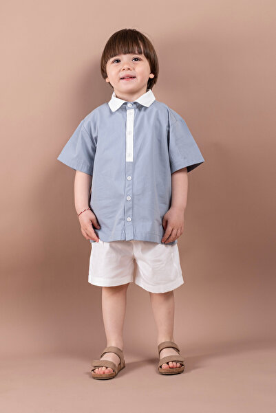 Boys Holiday Shirt Shorts Set Stylish Summer 1-6 Years