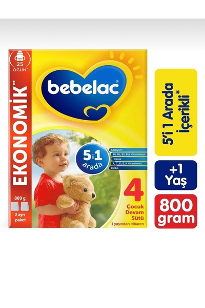 Bebelac 4 Devam Sütü 800 gr*3 Adet 2400 gr