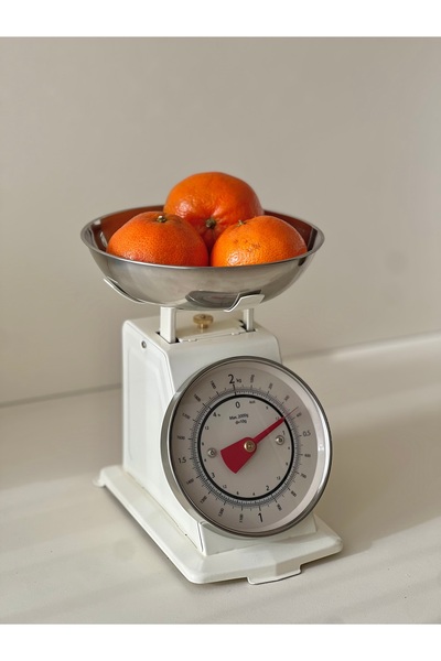 RUMİKA HOME Krem Gümüş Analog Hassas Tartı