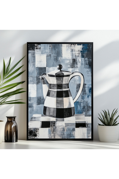 LudenHome Mutfak Tasarımlı Çerçeve Görünümlü Mdf Tablo 20 x 30 CM