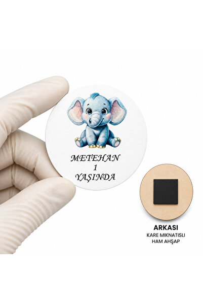 LMS GİFT Ahşap Magnet 20 Adet | Doğum günü | Mevlid | Sünnet | Yeni Doğan Hed...