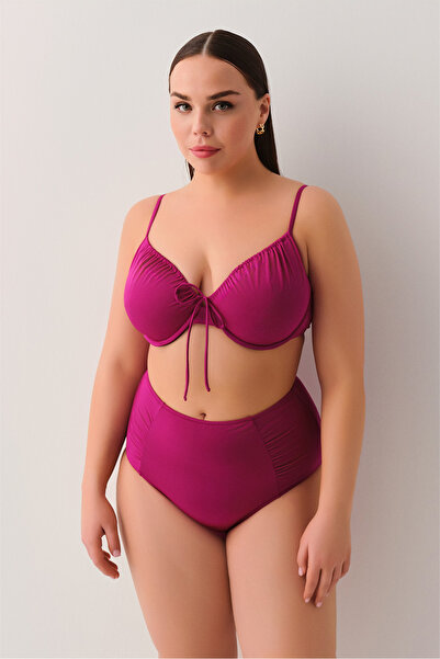 SUWEN Önden Bağcıklı Destekli Bikini Üst