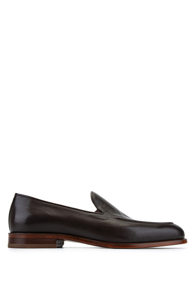 Tamer Tanca Men's Genuine Leather Brown Classic Shoes