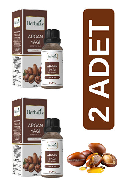 herbalıty Argan Oil 50 ml 2*Pcs