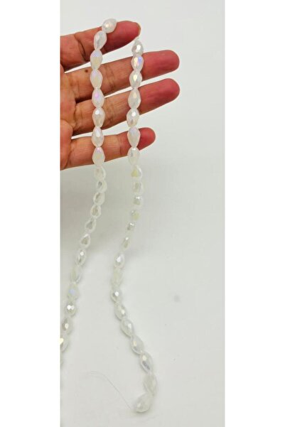 angel çanta aksesuar White Janjanlı Color 8X11 cm Drop Model Crystal Beads 1 ...