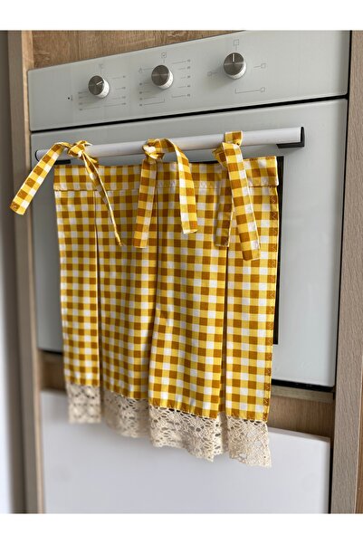 Parla Life Crvena gingham navlaka za rernu sa volanima