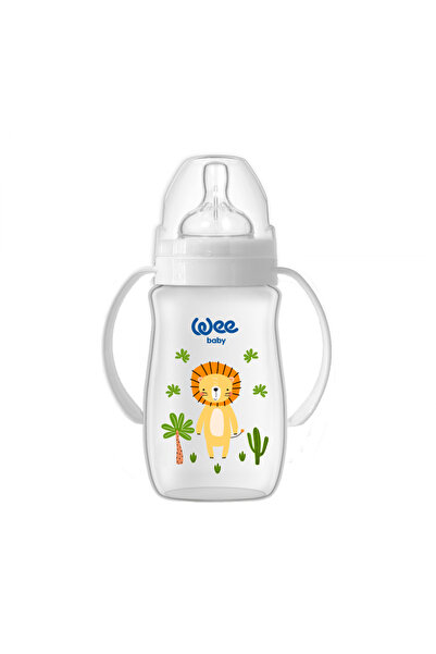 Wee Baby biberon PP 250 ml cu manere Safari tetina silicon anti-colic nr.1 co...