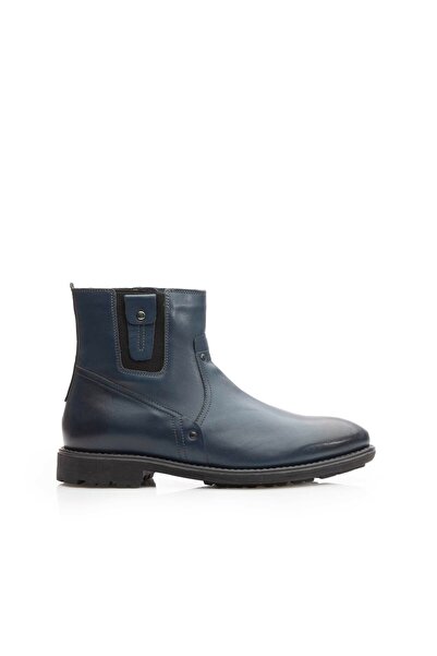 UrbanShoes Men's casual genuine Leather boots - 859 blue box