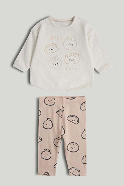 MOTHERCARE Pasta T-Shirt and Leggings Outfit