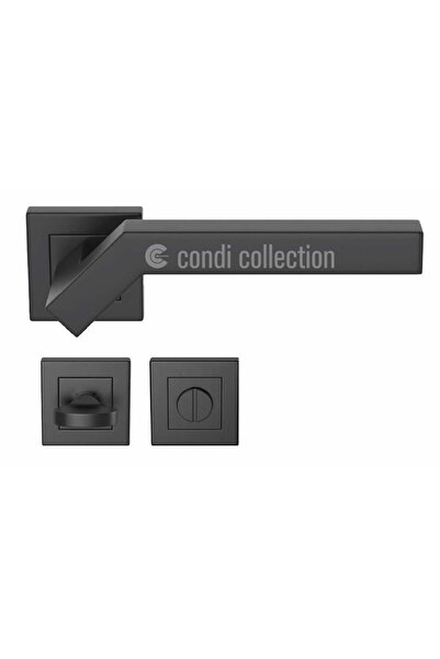 Condi Collection 101KBL مقبض باب من الفولاذ المقاوم للصدأ باللون الأسود الثاب...