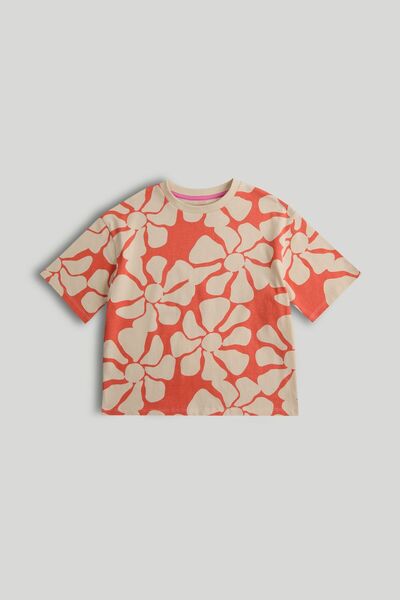 MOTHERCARE تي شيرت بتصميم زهرة المرجان