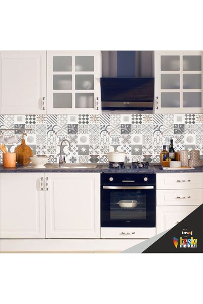 Bigaimaj Self-Adhesive Foil Coating for Kitchen Countertops, Antique Stone Pattern, 60cm X 100cm
