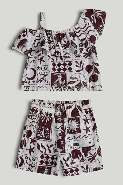 MOTHERCARE طقم توب وشورت مطبوع