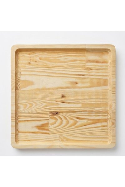 DAMMERUN Wooden Presentation Tray 30X30 cm – Decorative Multi-Purpose Serving and Organizer Tray