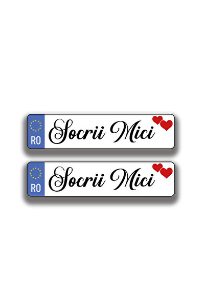 Bello Carino High quality decoration products Set 2 bucăți – Plăci auto festi...
