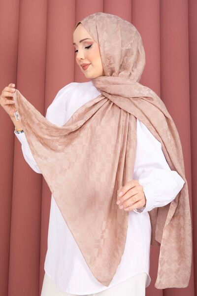 ECN سلسلة شالات الجاكار ذات النمط الهندسي - بودرة
