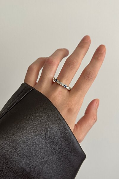 Okko Store Adjustable Ring with Evil Eye Beads