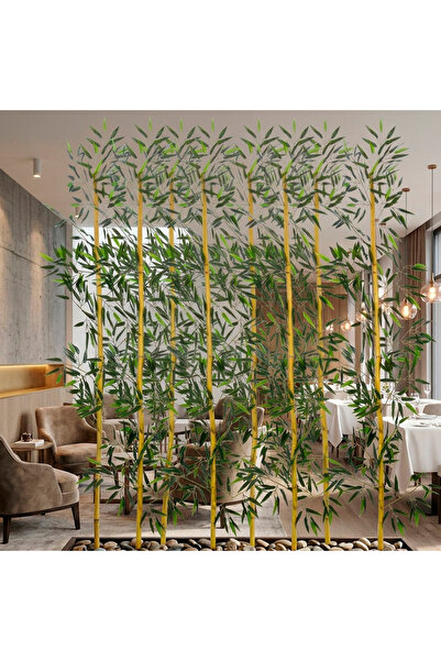 Dekorsende Dekoratif 10'lu Bambu Seperatör Seti 170 cm