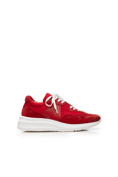 UrbanShoes Sneakerși bărbați din piele naturală, Leofex - Mostră Eusebiu Roșu...
