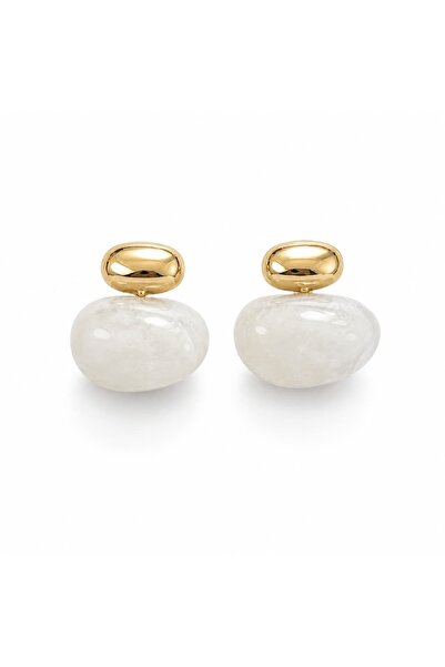 CHARMLUCKY BEYAZ-GOLD TOP KÜPE