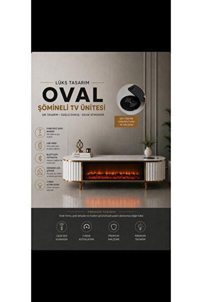 HZL MOBİLYA KABLOSUZ ŞARJ ÖZELLİKLİ ,USB VE TYPE-C GİRİŞLİ, BLUETOOTH VE HOPA...