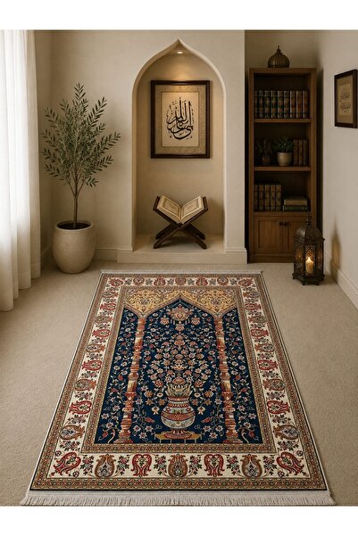 Bambu SECCADE 80x125 cm DOKUMA TABAN YUMUŞAK MAKİNADA YIKANABİR LÜXS NAMAZLIK