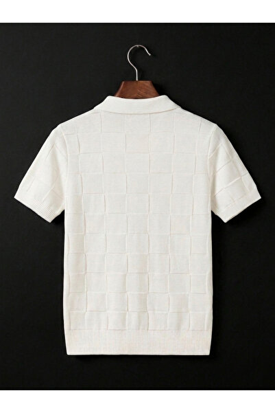 FLEX FASHION YAZLIK (SOĞUK İPLİK) POLO YAKA ERKEK TRİKO TİŞÖRT BEYAZ ( BABA-OĞUL KOMBİNİNE UYGUN )