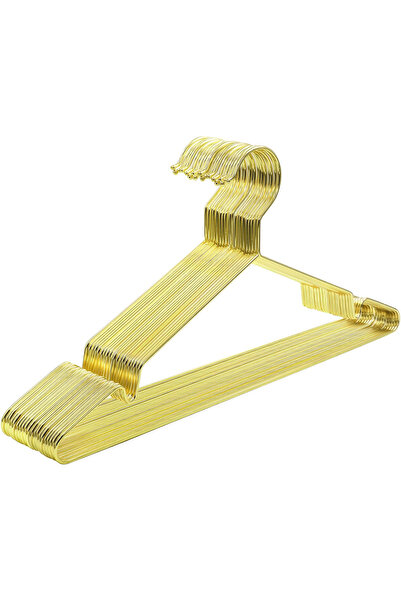 SONGMICS Set de 20 de umerașe metalice durabile, finisate cromat, cu design s...